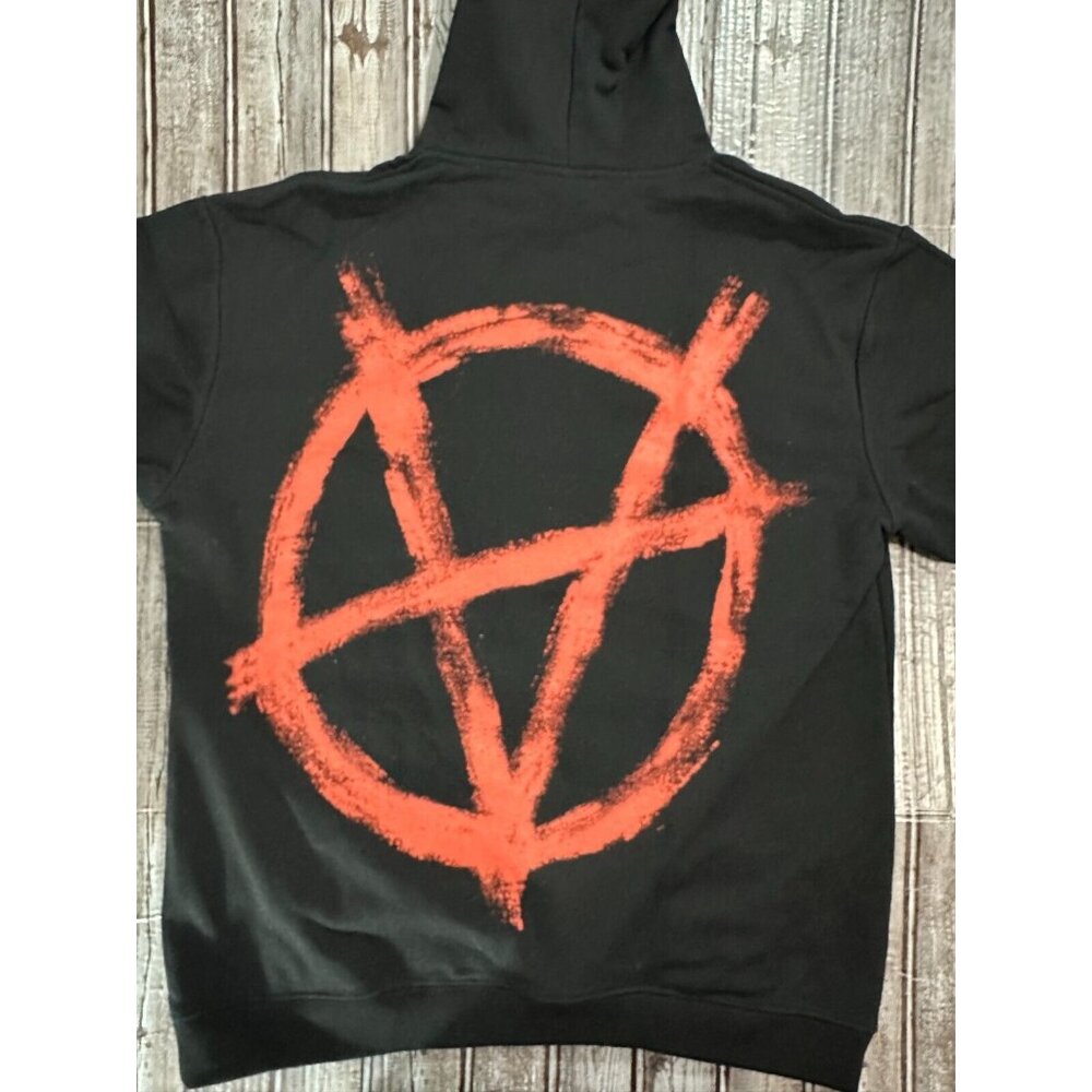 VETEMENTS Double Anarchy print Hoodie Size S color black